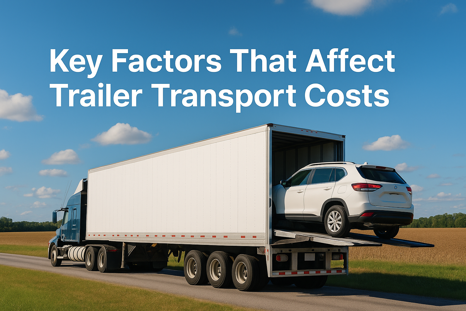 Key Factors That Affect Trailer Transport Costs in Australia